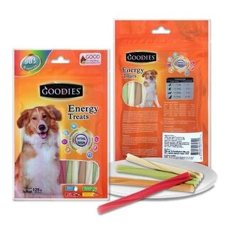 Goodies Energy Treats Mix Sticks Orignal, Lamb, Chlorophyll & Chicken Liver Flavour Dog Dental Treat - 125 gm