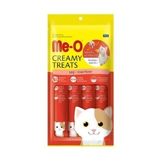 Me-O Creamy Cat Treats - Small, 60 gm (Pack of 4) (Crab)