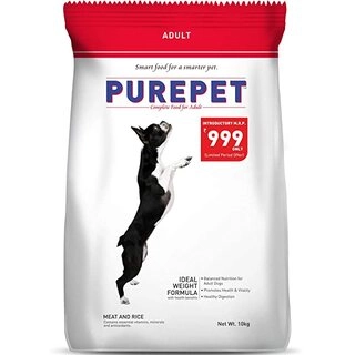 Purepet  Dog Food,  Meat and Rice Dog Adult