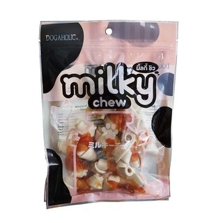 Milky Chew Chicken Bone Style for Dogs of All Ages and Sizes Premium Milk-Flavoured Treat Rawhide Free Nutritional Benefits Muscle Development