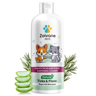 ZOIVANE Dog Shampoo | Ticks and Fleas Dog and Cat Shampoo - 200ml