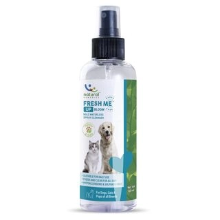 Natural Remedies Fresh Me Up Bloom Mild Waterless Spray Cleanser for Dogs, Cats and Pups of All Breeds