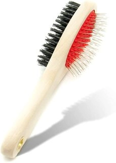 in 1 Wooden Dog Brush | Cat Brush | Puppy Brush | Double Sided | for Dog Grooming Kit | | Pet Hair Remover Brush