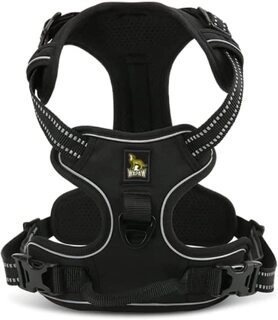 Harness No-Pull Pet Harness Adjustable Outdoor Pet Vest 3M Reflective Oxford Material Vest for Dogs Easy Control for Small Medium Large Dogs