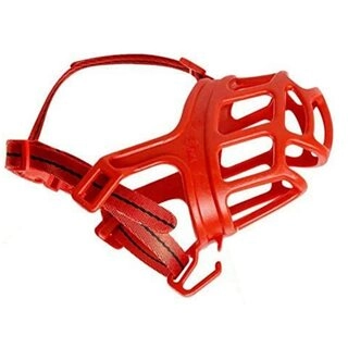 Mouth Adjustable Safety Strap Wire Muzzle | Basket Cage Cum Pet Safety Collar Cum Mouth Cover for Dog/Puppy