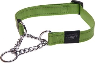 Steel Chain Martingale Collar , Half Choke Collar Nylon Collars for Small to Large Dogs Bright Vibrant Colours Premium Design