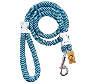 Stylish Nylon Rope Dog Cord Training Leash for Large, Giant Sized Dogs with Strong Hook Size (Color May Vary)- (22mm)