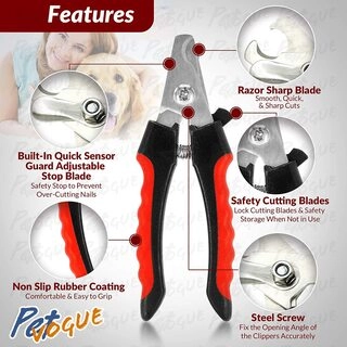Nail Cutter, Pet Nail Clipper,Claw & Nails Clippers Grinder Trimmer for Small, Medium, Large Dogs