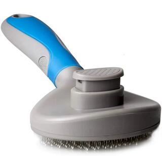 Slicker Dog Comb Brush Pet Grooming Brush Daily Use to Clean Loose Fur & Dirt Great for Dogs and Cats with Medium Long Hair Dog Hair Self-Cleaning Grooming Comb for Dematting Detangling & Deshedding Brush