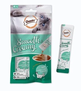 Gnawlers Smooth & Creamy Treat | Lickable Cat Treats
