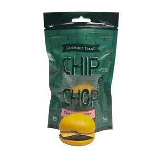 Chip Chops Chicken Burger Gourmet Dog Treat, Everyday Dog Snack, Easy to Digest Dog Treat, Rich in Protein and Nutrients Freeze-Dried Dog Treat, Suitable for All Dog Breeds- 120g