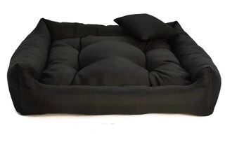 Rectangular Shape Reversible Dual Color Ultra Soft Ethnic Designer Velvet Bed For Dog Cat