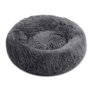Goofy Tails Donut Sleeping Bed for Dogs | Luxurious Anti-Anxiety Snuggle Round Dog Bed Medium