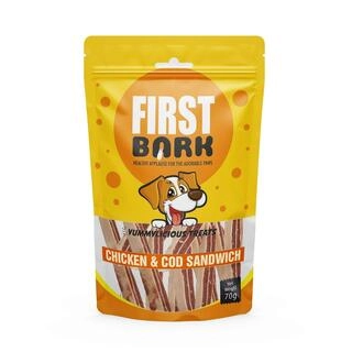 First Bark Chicken And Cod Sandwich