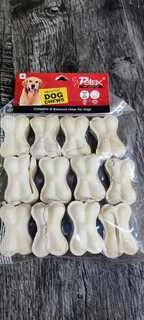 White Bones 1.5 Inch, 12 Bones, Healthy Dog Chews