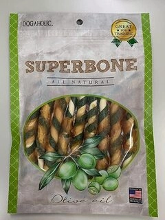 DOGAHOLIC Superbone All Natural Chicken Sticks Dog Treat, Olive Oil