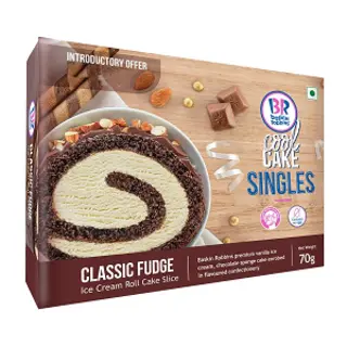 Classic Fudge Roll Cake Slice