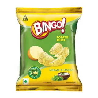 I Cream & Onion Chips 45Gm