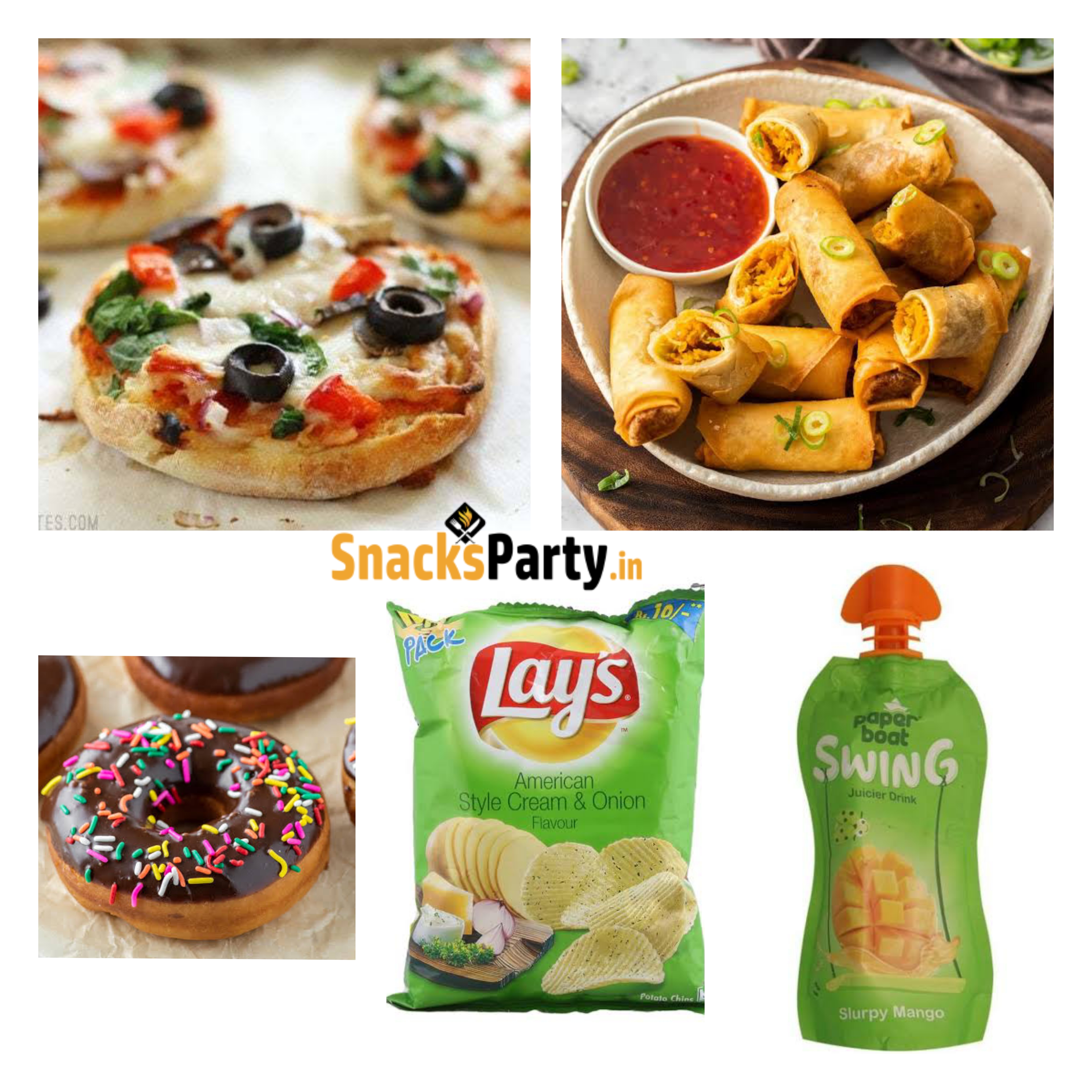 Mini Pizza, Spring Roll Combo