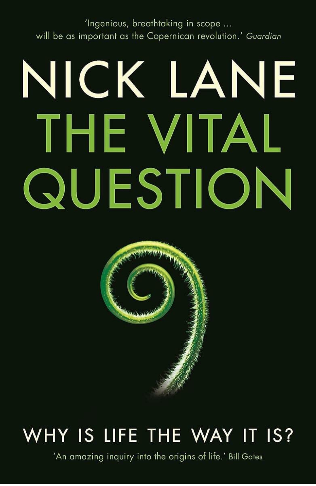 Nick Lane
THE VITAL QUESTION