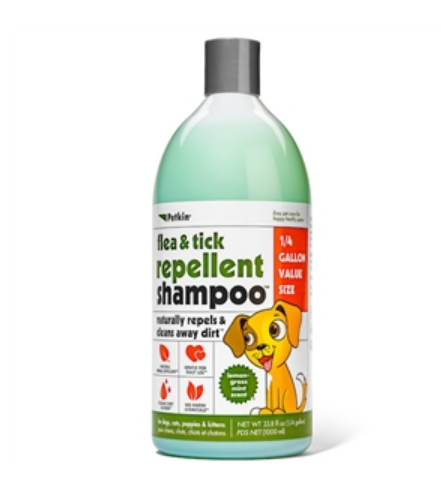 petkin Flea & Tick Repellent Shampoo - Lemongrass Mint Scent