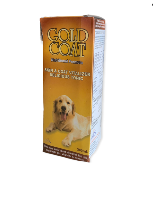 Gold Coat Skin & Coat Vitalizer Tonic for Dogs & Cats - 200 ml