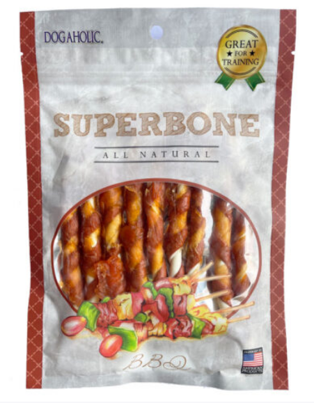 Dogaholic Superbone Chicken Stick with Bbq Dog Treat, 185 gms