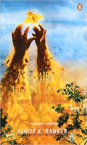 ARMIES OF HANUMAN (Book four of The Ramayana)- Used book, Average condition