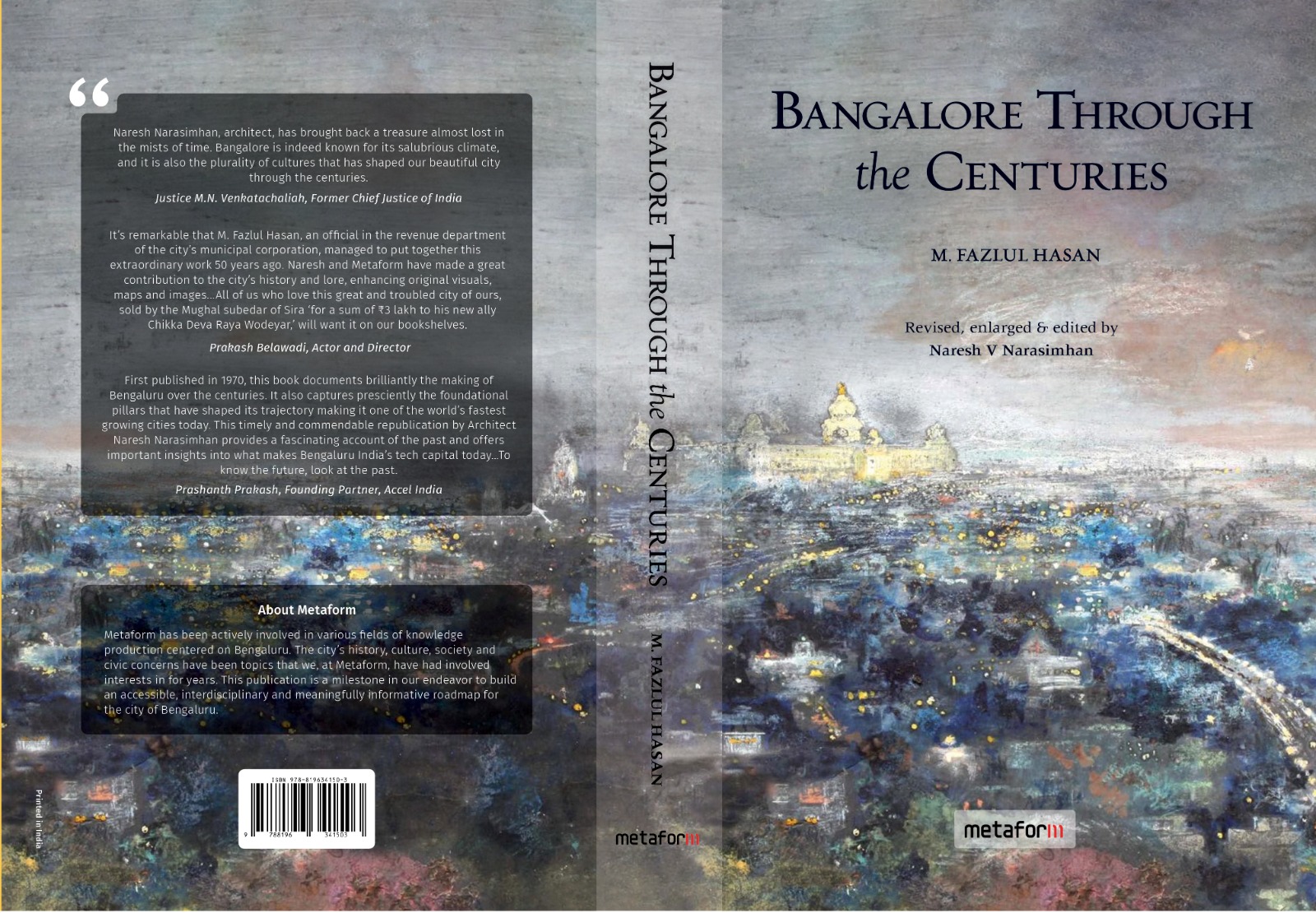 Bangalore Through the Centuries - Revised, Enlarged and edited by Naresh V Narasimhan,  2nd Reprint, 2025 Edition