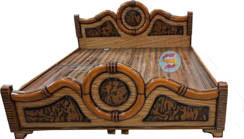 5 Feet Wooden cot Chakra Design