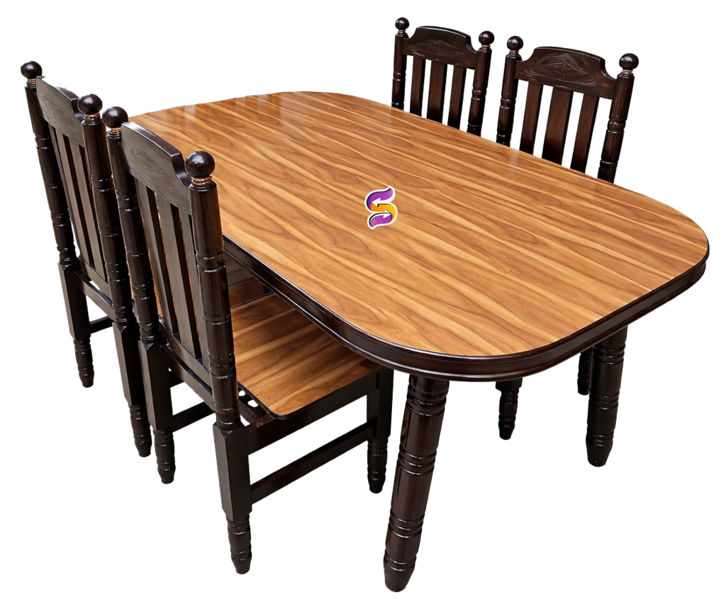 Dinning Table With 4 S Bend Chair