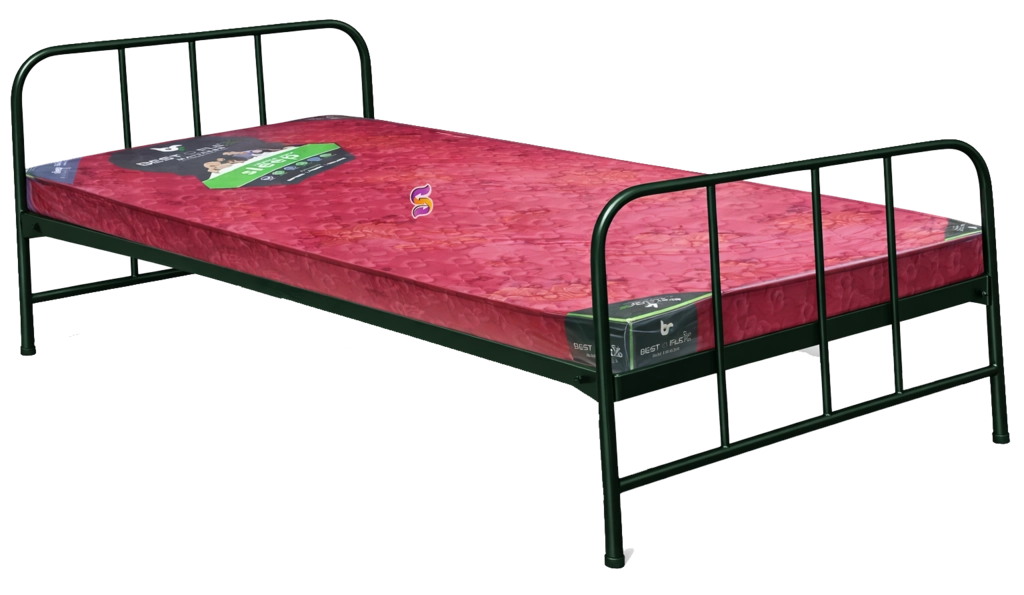 36" Steel Cot With Bed