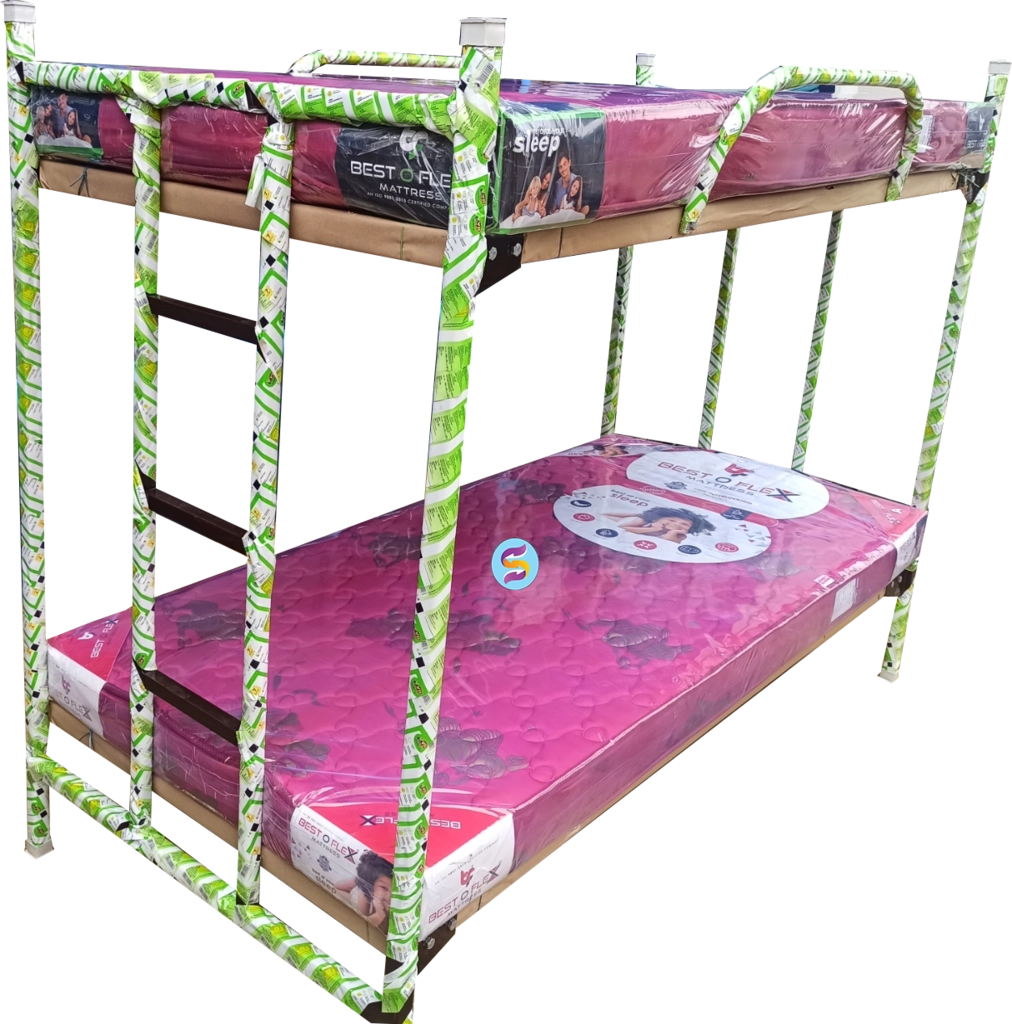 36" Bunker Steel Cot With Bed