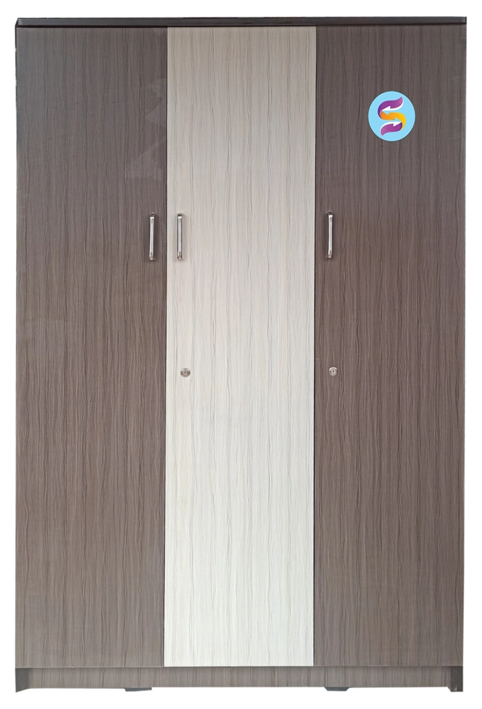 3 Door Wooden Cupboard