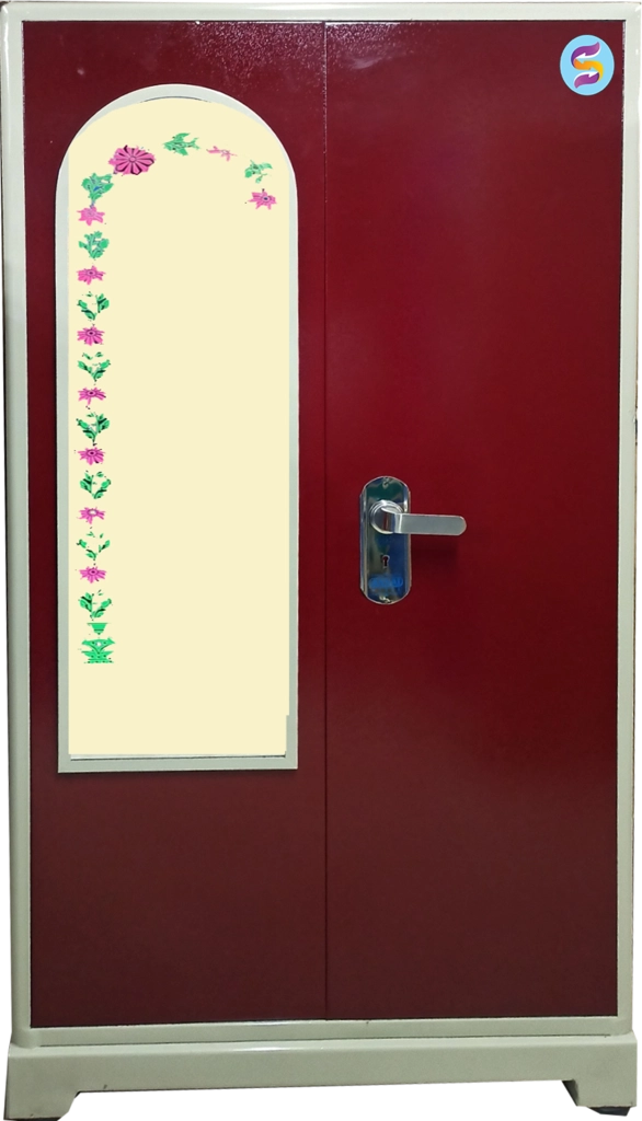 34x17 Steel Cupboard Meron Glass