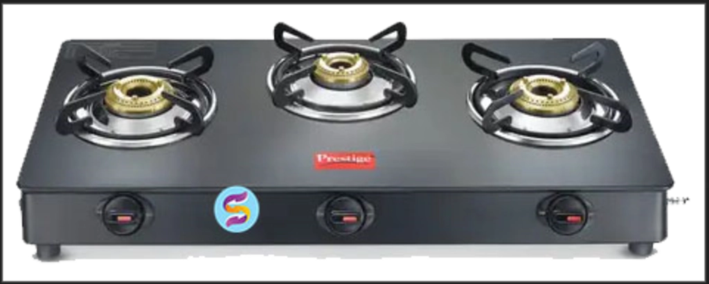 3 Burner Glass Top Gas Stove