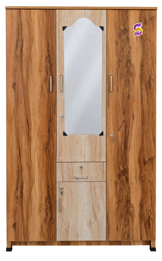3 Door Wooden Cupboard