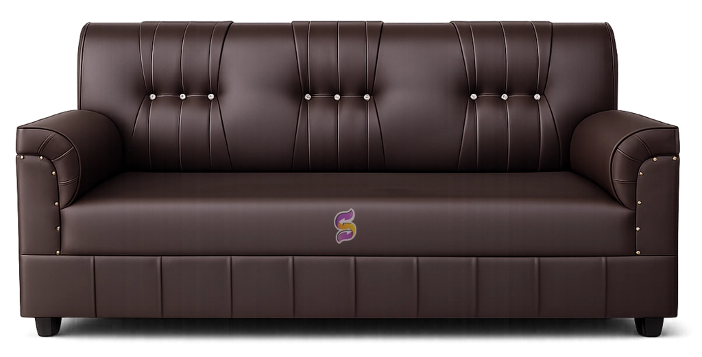 3 Seater Sofa Rexin brown junior