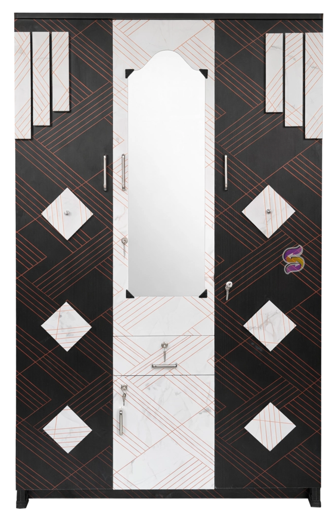 3 Door Wood Cupboard
