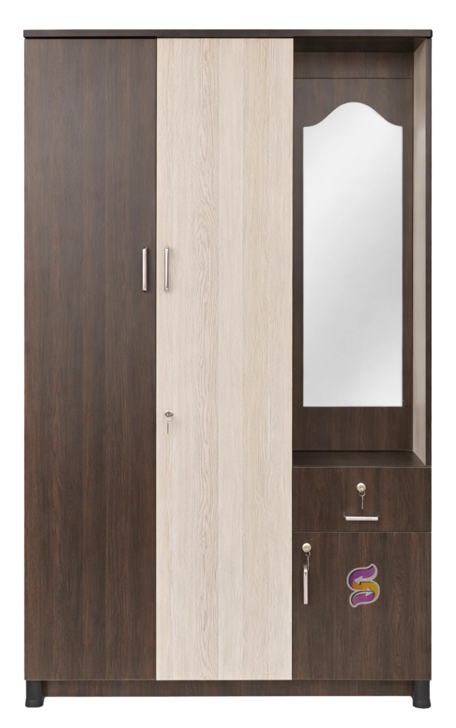 3 Door Wooden Cupboard