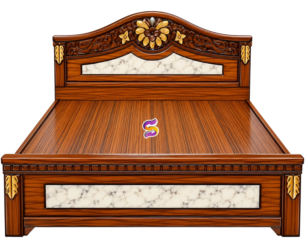 6 Feet Gandi Model Wooden Cot