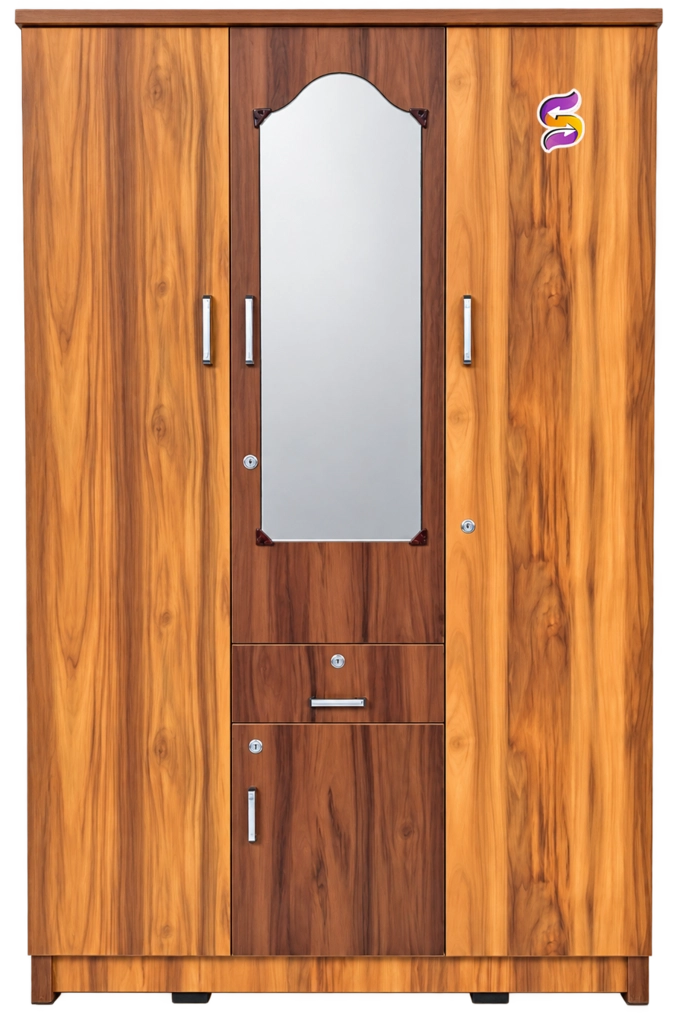 3 Door Wooden Cupboard