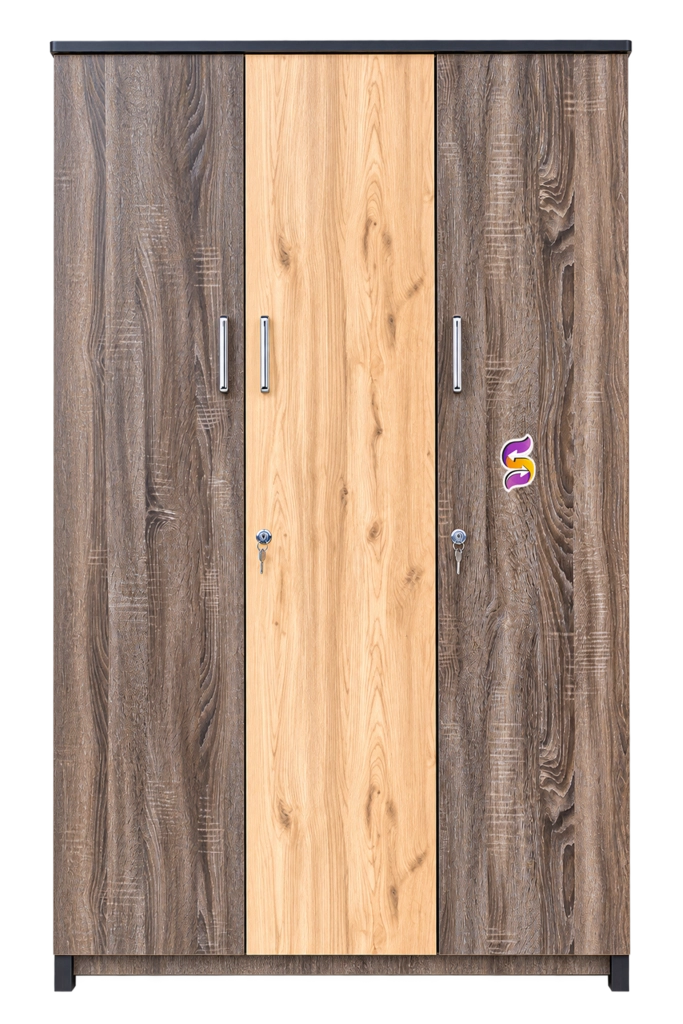 3 Door Wooden Cupboard 42"