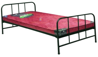 36" Steel Cot With Bed