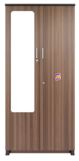 2 Door wooden Cupboard With Glass