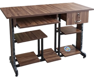 4x2 Steel Frame Computer Table