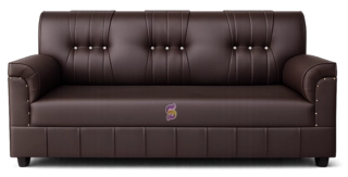 3 Seater Sofa Rexin brown junior