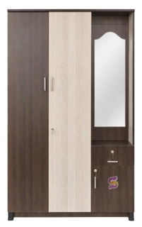 3 Door Wooden Cupboard