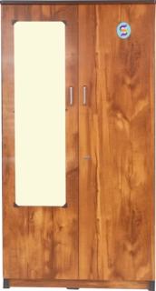2 Door Wooden Cupboard With Glass