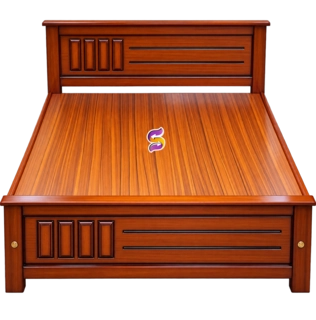 Queen Size Wooden Cot EyeGuru